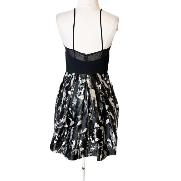 Carmen Marc Volvo abstract floral mini dress sz 4 - Picture 4 of 8